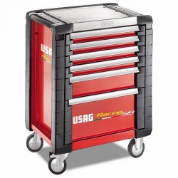 USAG 519 R6 / 3A-S Tool trolley USAG Racing (6 drawers) with assortment 149 pieces (3 drawers) for the automotive industry